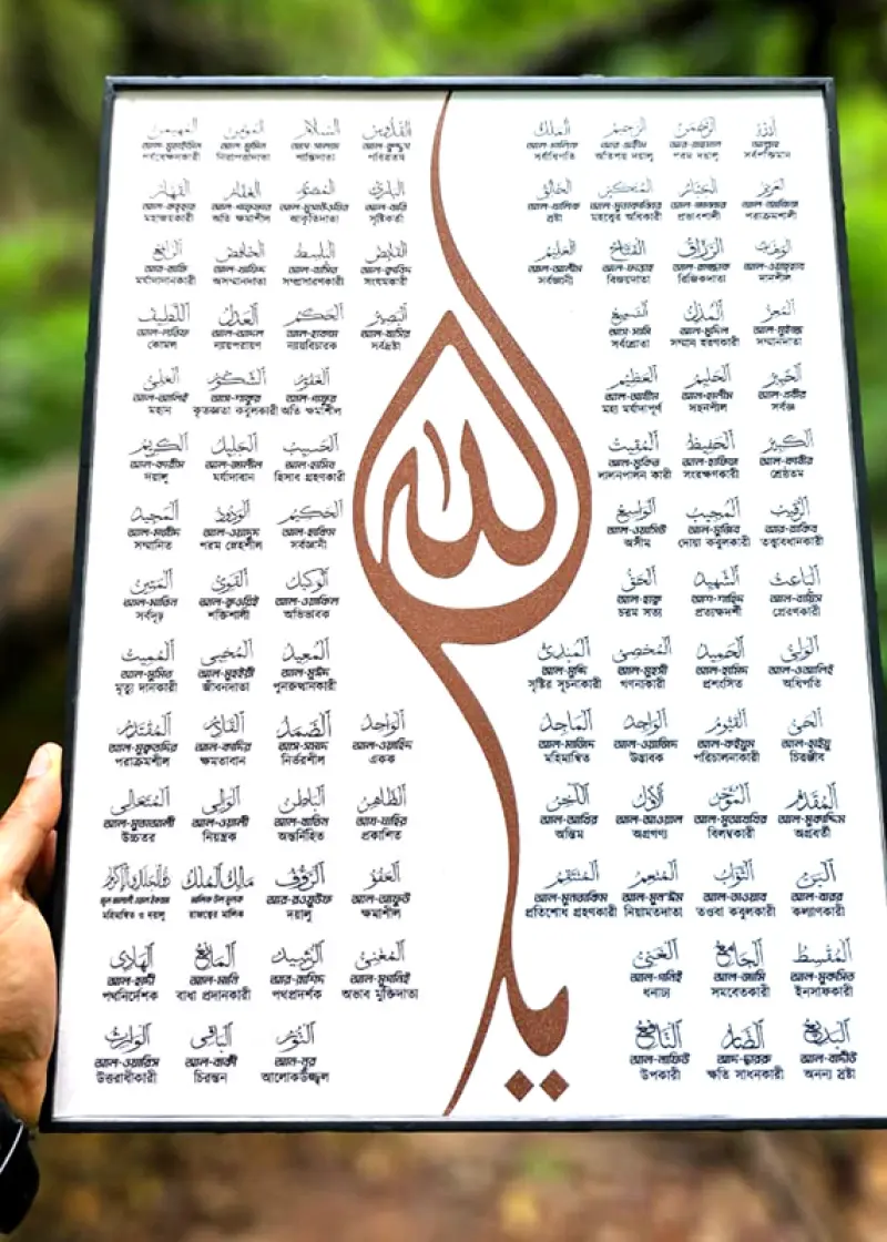 আসমাউল হুসনা – আল্লাহ তায়ালার ৯৯ টি নাম